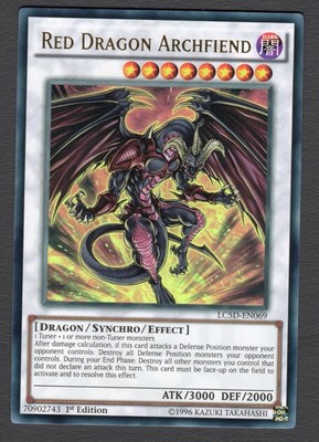 Roter Drache Erzunterweltler LC5D-DE069 Ultra Rare LP/NM Yugioh Karten