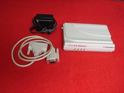 3Com U.S. Robotics 56K Faxmodem / Datenmodem mit Netzteil und Datenkabel