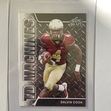 2017 Leaf Draft Football TD Machines #TD-05 Dalvin Cook Rookie RC Florida State