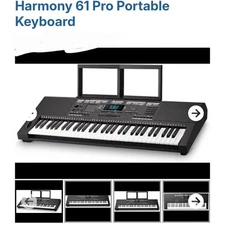Alesis Harmony 61 Pro 61-Key Portable Keyboard - Black