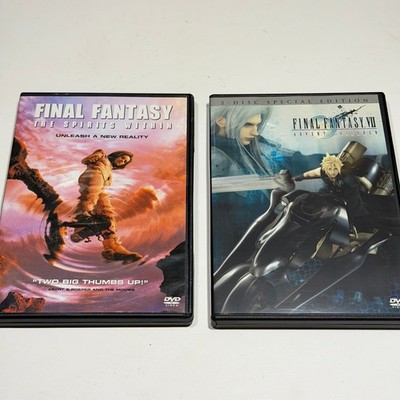 Final Fantasy Advent Children 2-Disc + Spirits Within DVD Bundle