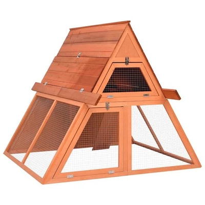 Bois de Sapin Massif Clapier 152x127x109,5 cm Cage pour Animaux Lapins vidaXL - Photo 1/4