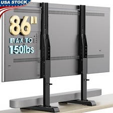 Universal TV Stand Tabletop Mount VESA 100x100 to 800x600 Easy Install New