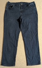 Terra  Sky Womens Size 18W Blue Denim Straight Jean Pants 24