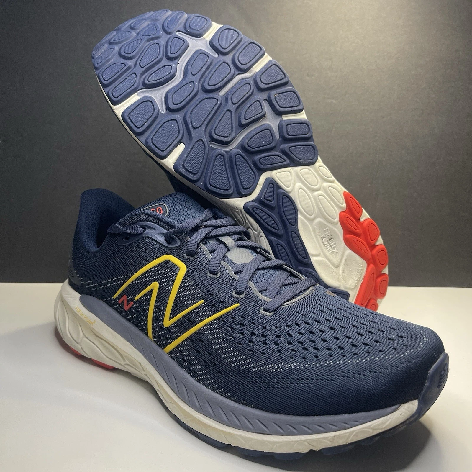 New Balance 860v13 M86013B Blu Arancione Uomo Taglia 11 2E