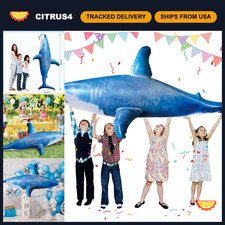 Giant Inflatable Shark Pool Toy - Perfect for Beach Parties  Birthday Decor 