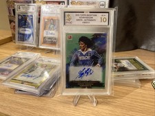 topps auto kevin keegan /75 hamburger sv ballon d’or winner X2 MGC 10 rare