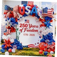 4th of July Balloons Arch Kit, Fourth of July Balloon Arch Kit, American Flag