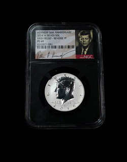 2014 W 50c Reverse Proof Kennedy Silver Half Dollar NGC PF69 Higher Relief