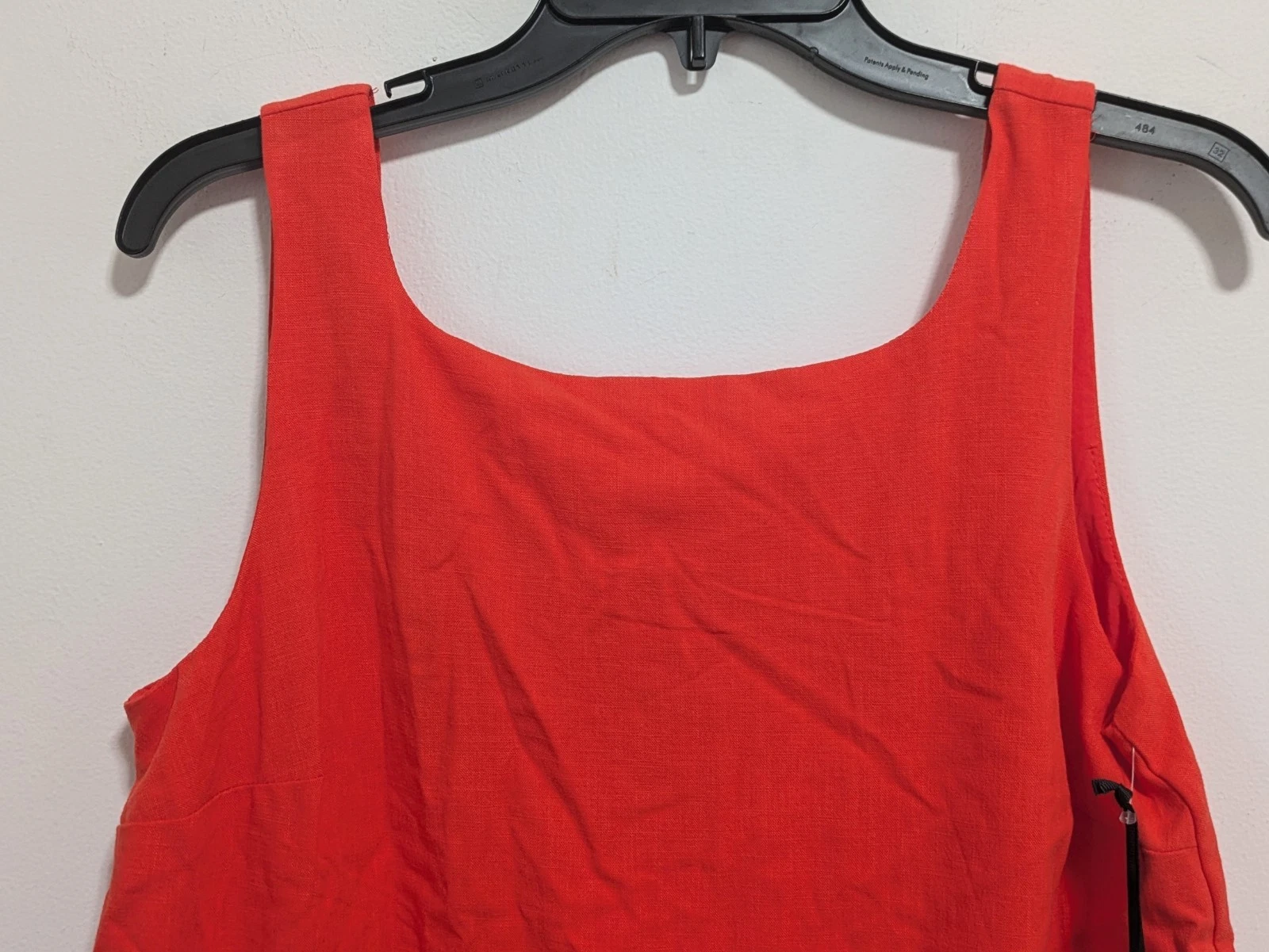 Mini abito Kate Spade x Target rosso orlo smerlato XXL spiaggia preppy coquette