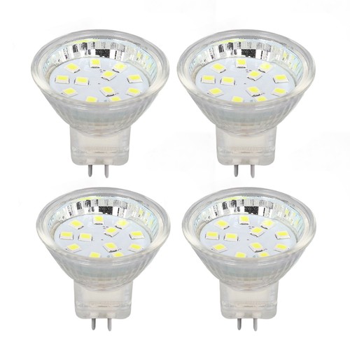 (Cold White 6000K)4PCS MR11 12LED Light Bulb 2W 300LM Spot Light Bulb Double - Picture 3 of 24