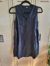 Old Navy Women's Size XS Petite Dress Blac Sleeveless Tie Front