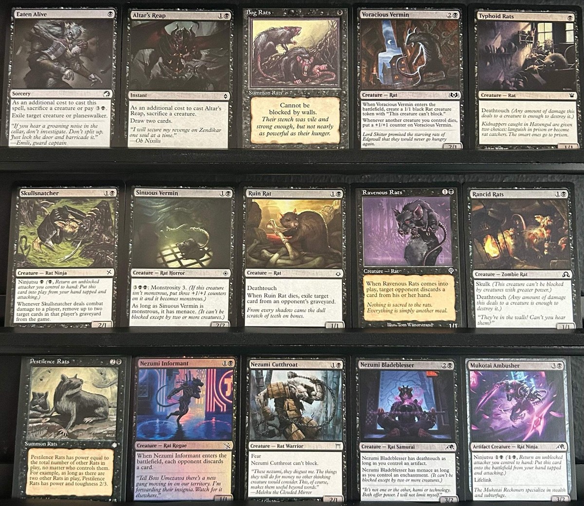 マジック：ザ・ギャザリング Rats/Infect custom MTG commander deck s-l1200.jpg