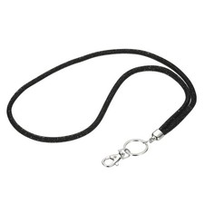 1Pack 15.7" Rhinestone Lanyard for Keys, Black