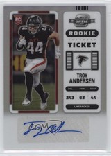 2022 Panini Contenders Optic Rookie Ticket Silver Prizm Troy Andersen Auto 12tf