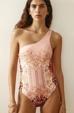 NWT H M Padded-Cup One-Shoulder Swimsuit