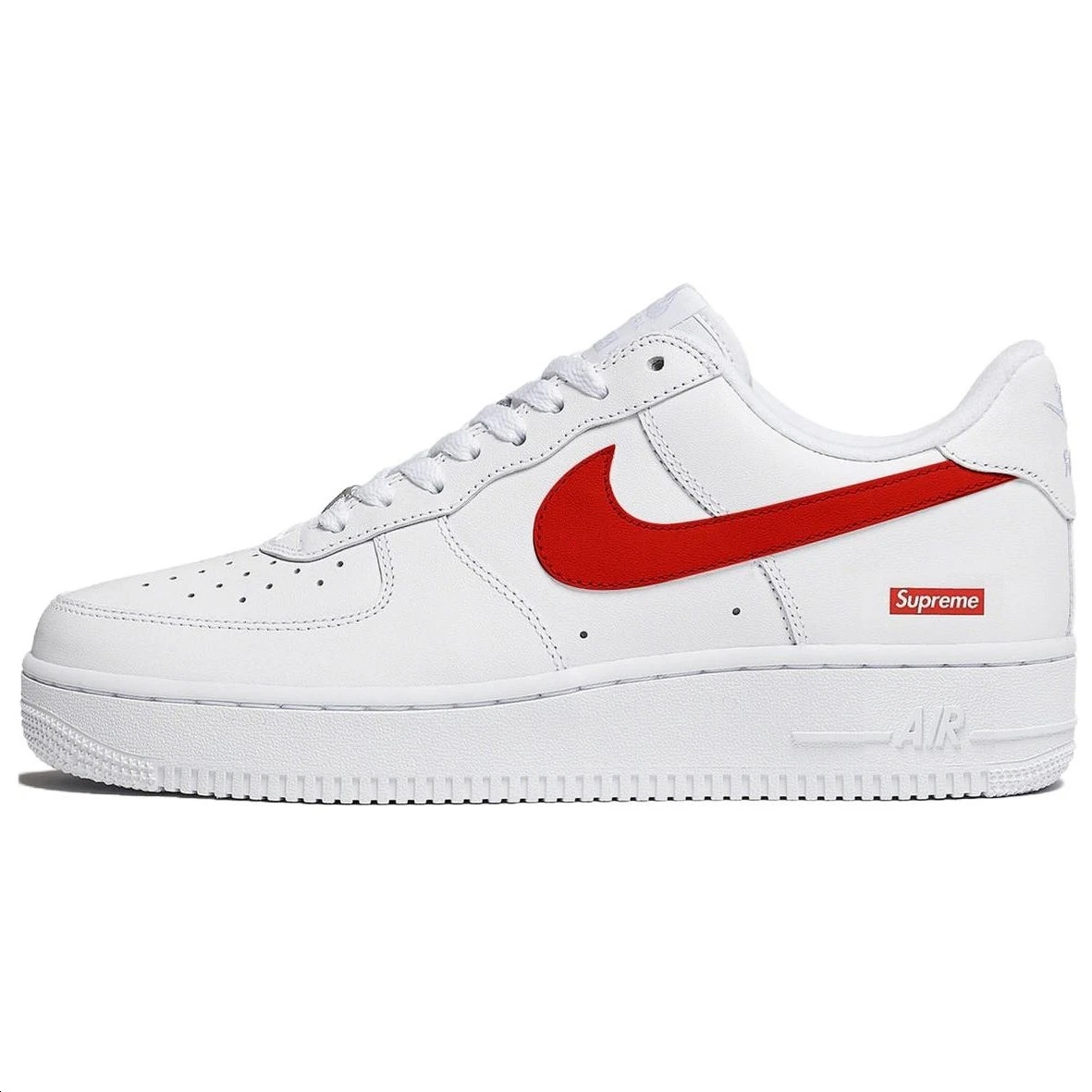 Nike Supreme x Air Force 1 Low Box Logo - Speed Red | eBay