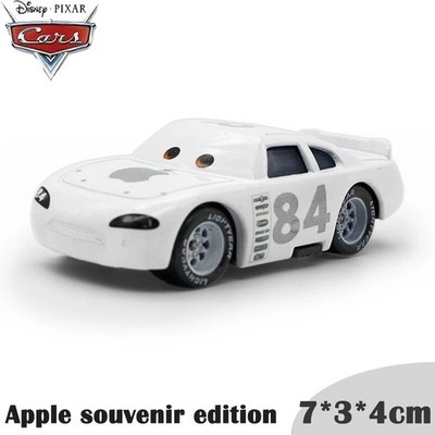 Disney Pixar Cars No.84 White Apple Car 1:55 Metal Diecast Toys