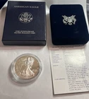 1999 P American Silver Eagle Choice Proof Bullion $1 Coin OGP COA