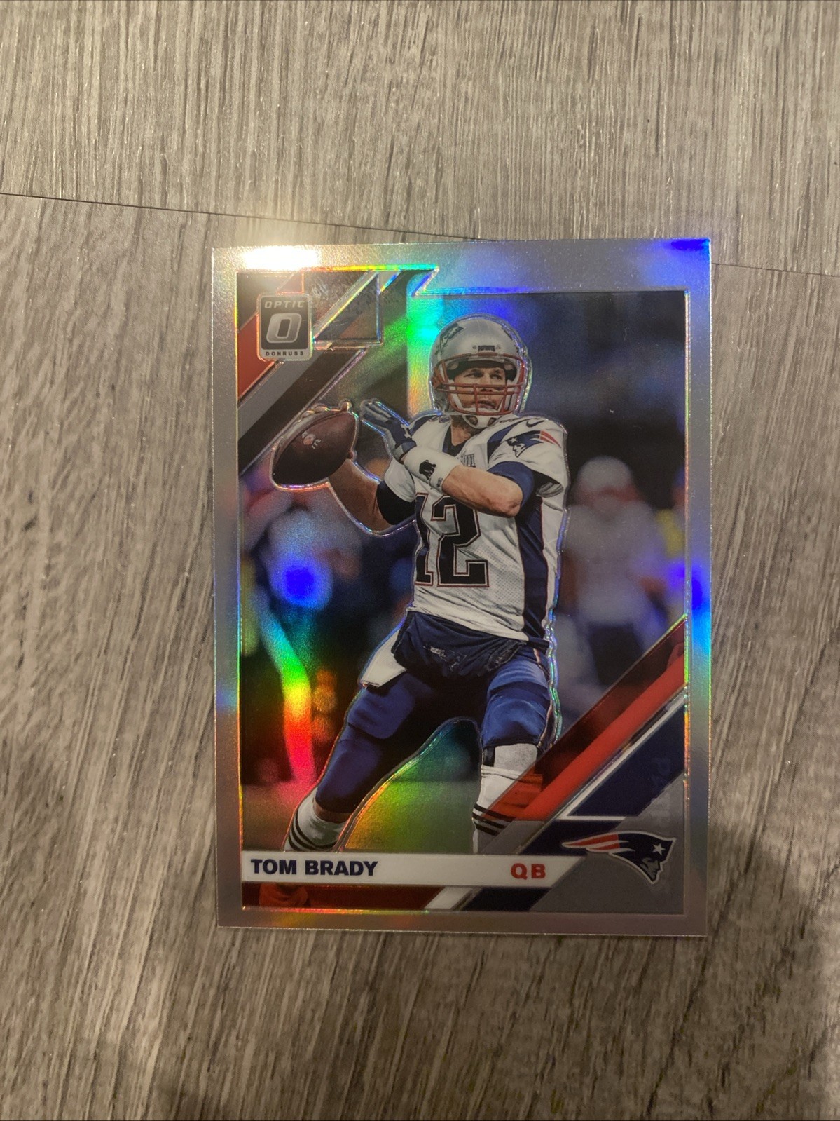2019 Panini Donruss Optic Tom Brady Holo Silver Prizm New England Patriots