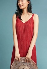 $138  Anthropologie Prespa Pleated Dress