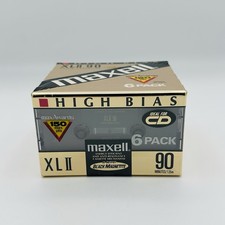 Maxell XLII 90 Type II High Bias Cassette Tapes Lot of 6 Sealed NOS