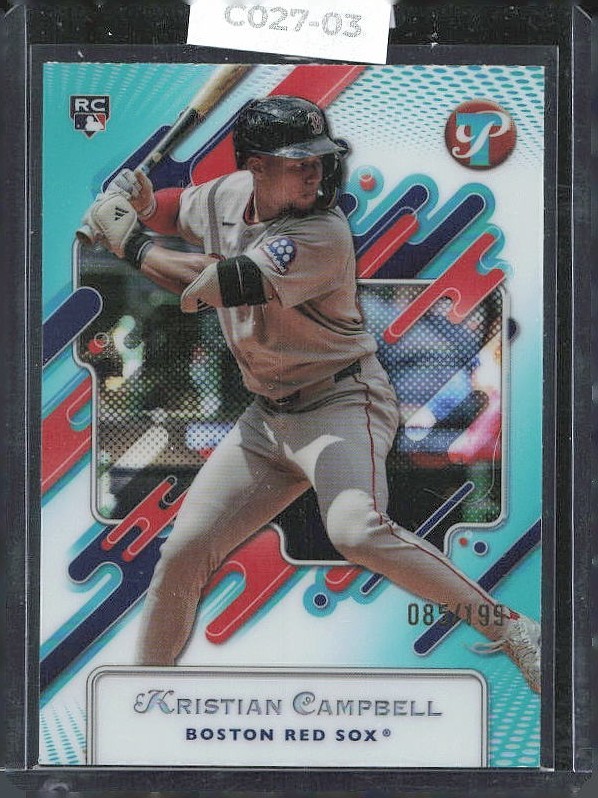 2025 Topps Pristine - Kristian Campbell #81 Aqua Refractor /199 (RC)