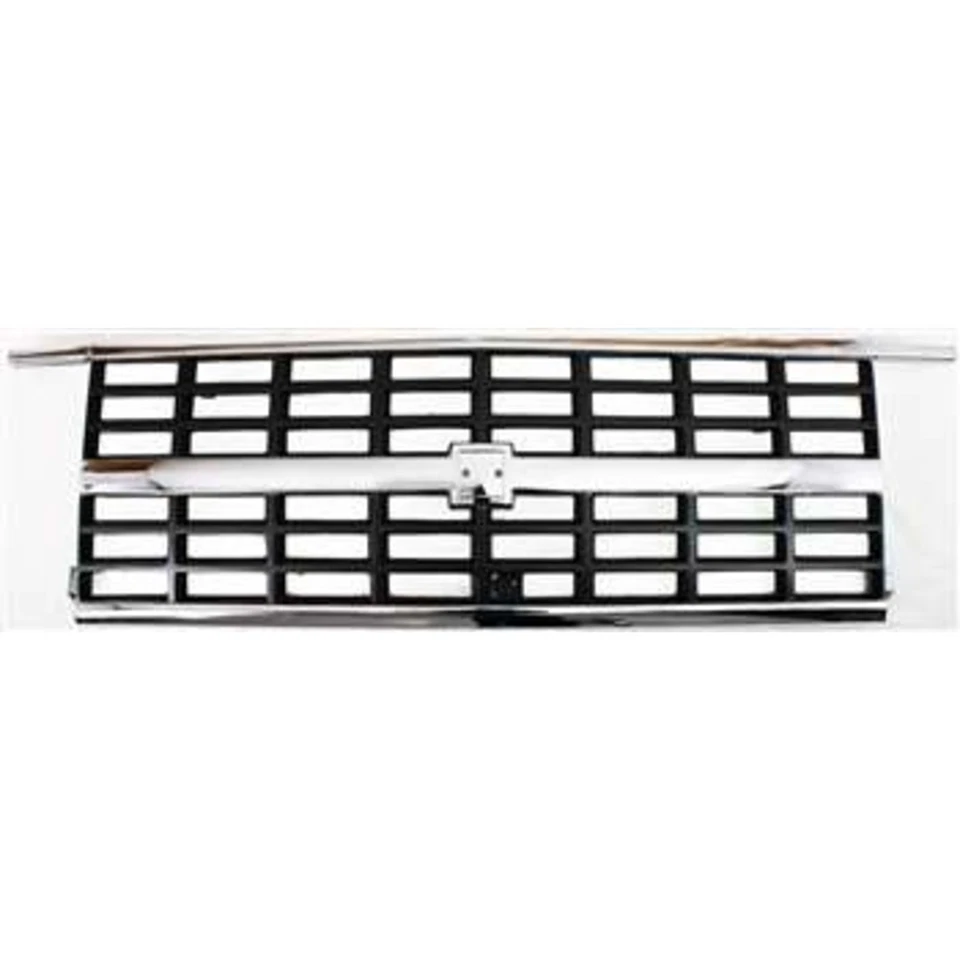 Grille and Headlight Door Kit For 89-91 Chevy Blazer R1500 Suburban Chrome Shell Foto 2 de 4