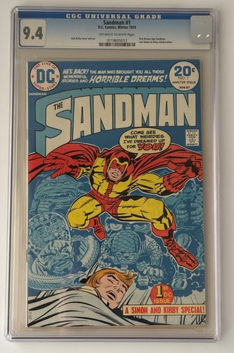 SANDMAN #1 1st Dr Garrett Sanford Bronze Age 1974 Simon JACK KIRBY CGC 9.4