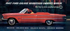 1963 Ford Galaxie Owners Manual - Color