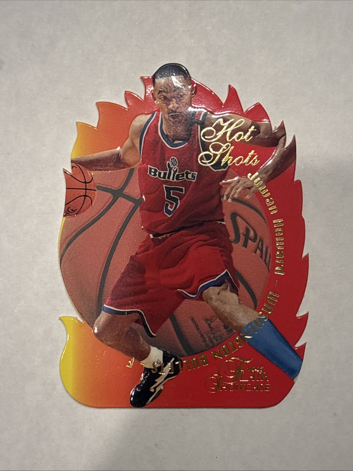 1996-97 Fleer Flair Showcase Hot Shots Juwan Howard #10 Bullets Wizards Insert