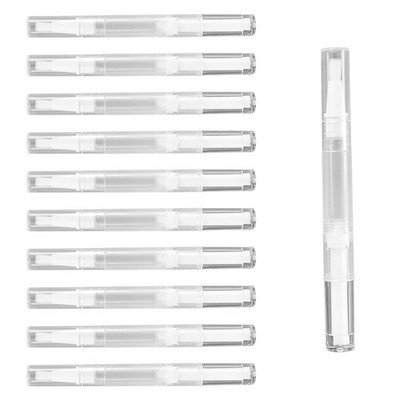 10PCS 2ml Transparent Twist Pens Empty Nail Oil Pen Brush with Brush Tip,Disp...