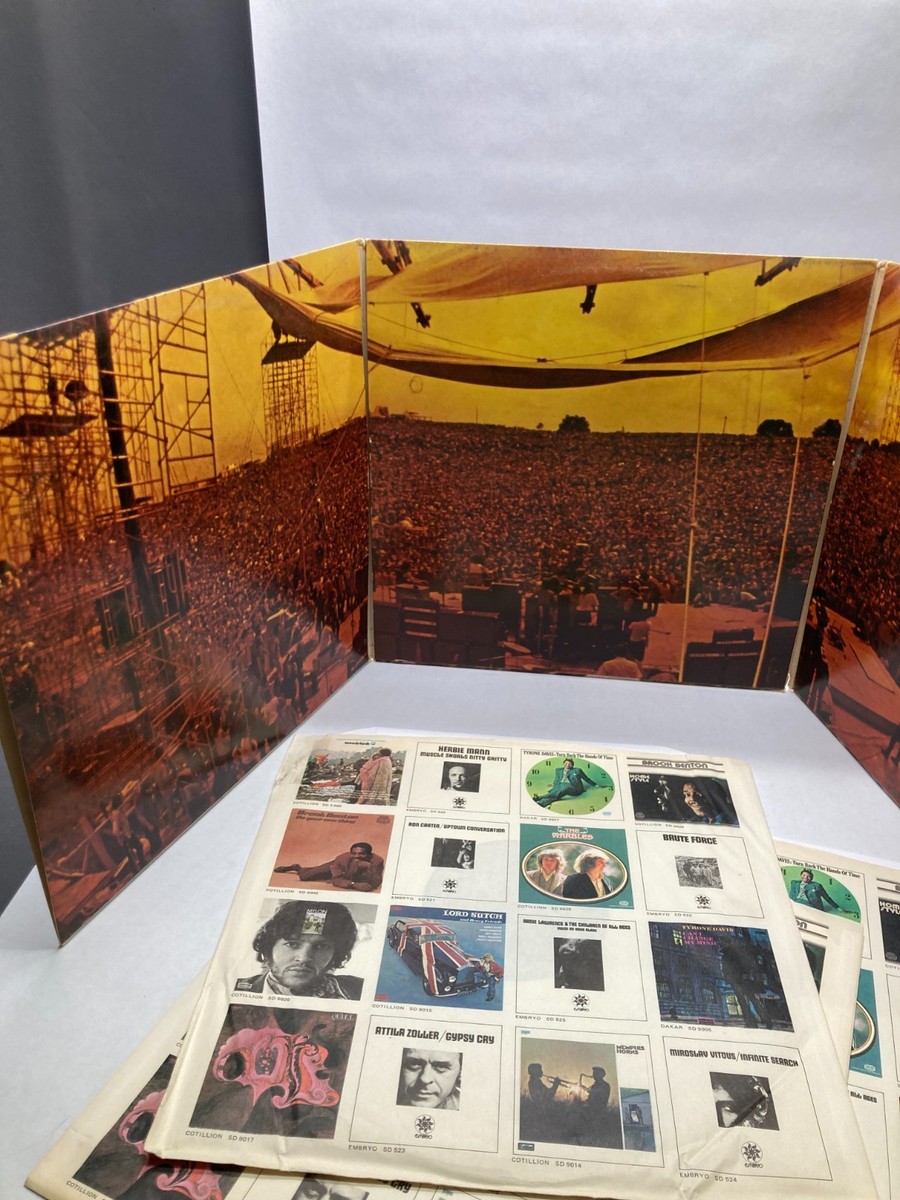 米3LP Various Woodstock Three R1591284 COTILLION /00780 Woodstock Original Soundtrack Vintage Vinyl 3LP Cotillion Record