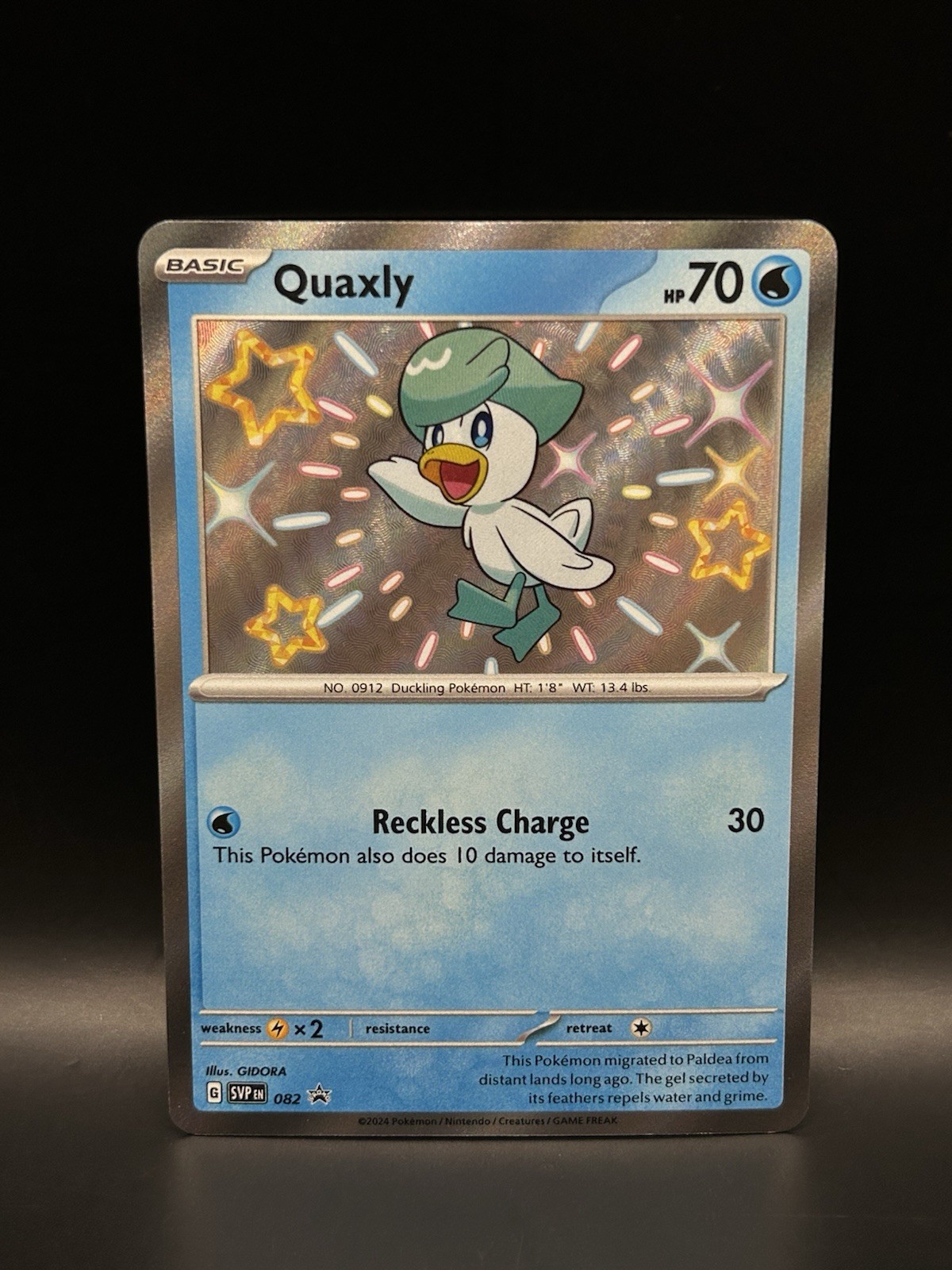 Quaxly 082 - Pokemon Scarlet & Violet Black Star Promo Card - NM