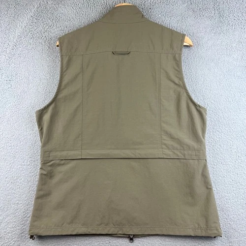 Magellans Travel Gear Mens Utility Vest Large Olive Green Multi Pocket Safari image 2