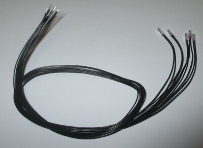 Glühlampe mit 35cm Kabel schwarz 16V, 30mA, T2,3mm (Kahlert 51652) - 5 Stück NEU