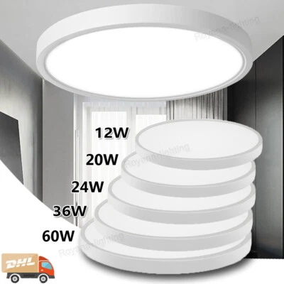 12W-72W LED Deckenleuchte Ultraflach Panel Deckenlampe Wohnzimmer Schlafzimmer - Bild 1 von 4