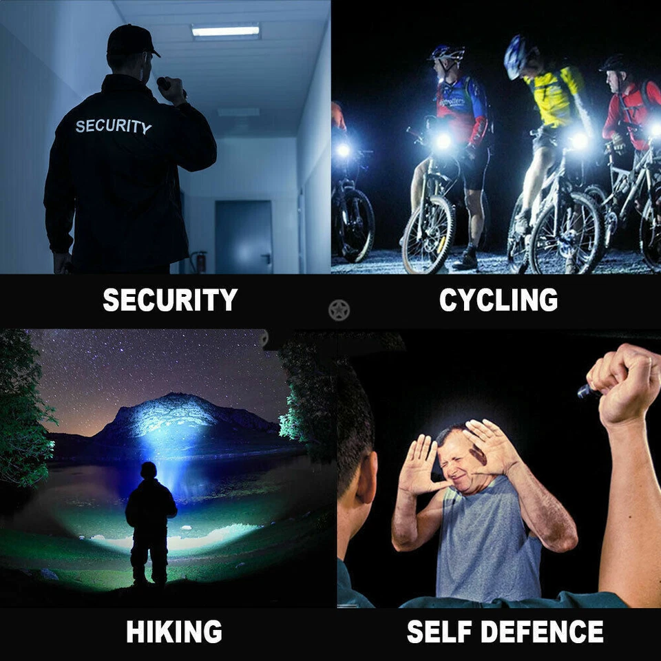 Lanterna tática LED grau militar pequena luz portátil super brilhante - Imagem 3 de 4