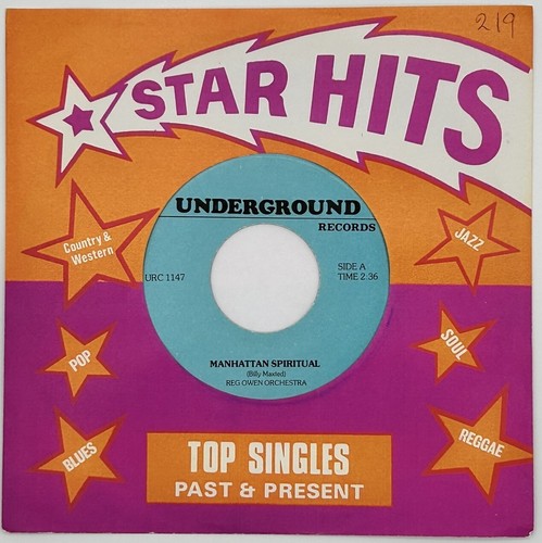 Reg Owen-Manhattan Spiritual/Bobby Harris-Mr. Success   New/Unplayed 45 MINT (M) - Foto 1 di 4