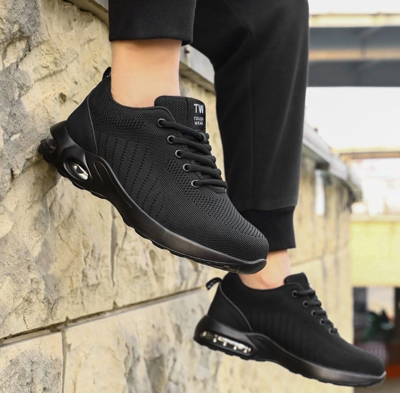 Mens New Lightweight Safety Steel Toe Cap Walking Work Boots Trainers Shoes Size