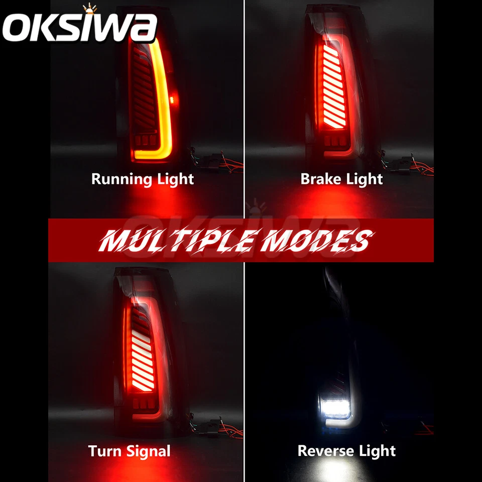 Luces traseras LED para Chevy GMC C/K Silverado Suburban Sierra Tahoe Yukon 1988-99 Foto 2 de 4