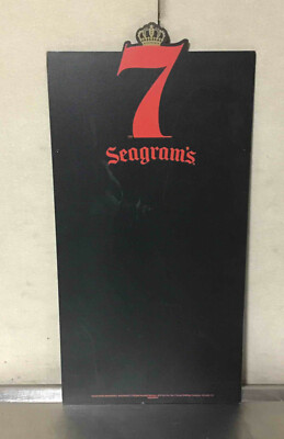 SEAGRAMS 7 Whiskey Chalkboard Menu Board Sign 15x30 specials