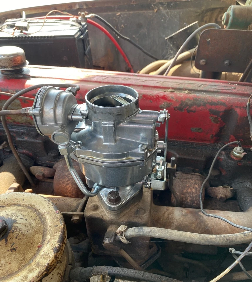 1950-1956 Rochester BC 1-Barrel Carb Chevy 235 6 Cyl 3.8L Choke Automático NUEVO Foto 2 de 4
