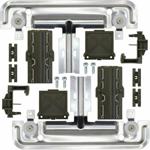 Whirlpool W10712395 Dishrack Adjuster Kit - Black