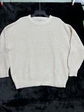 American Eagle Light Oatmeal Long Sleeved Pullover Crewneck Sweater Sz Med NICE