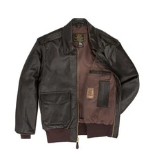 COCKPIT USA U.S.A.F. 21st. Century A-2 Jacket Black, Brown  Z21V41 Made in USA
