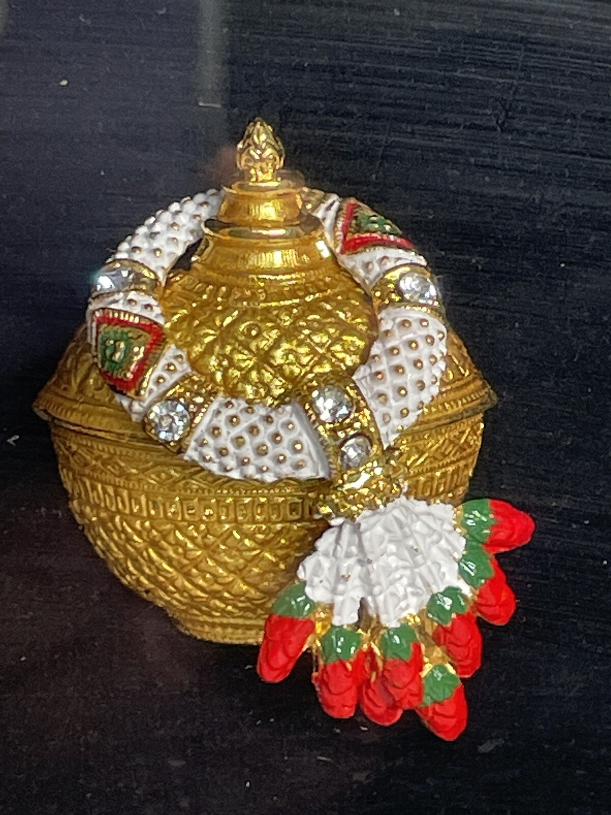 Benjarong Thailand Framed Art Home Decor Ritual Dhupur