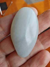 Kunlun (Qinghai) Grey Nephrite Jade Pebble - Polished/Shaped/Ground