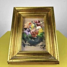 quadro fiori olio su tela renzo piccoli