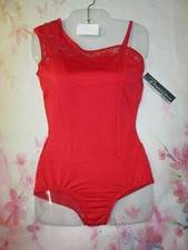 Leotard New Body Wrappers Womens LA Tall Adult Dance Ballet Jazz Costume Crimson